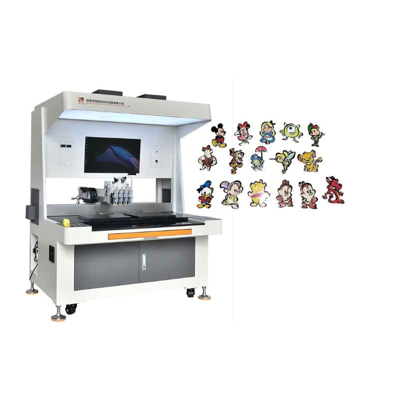 Disney Commemorative Enamel Pin Badge Filling Machine - Automated Precision Pin Filling System